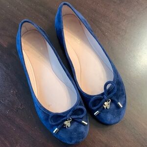 Kate Spade 6 blue suede flats